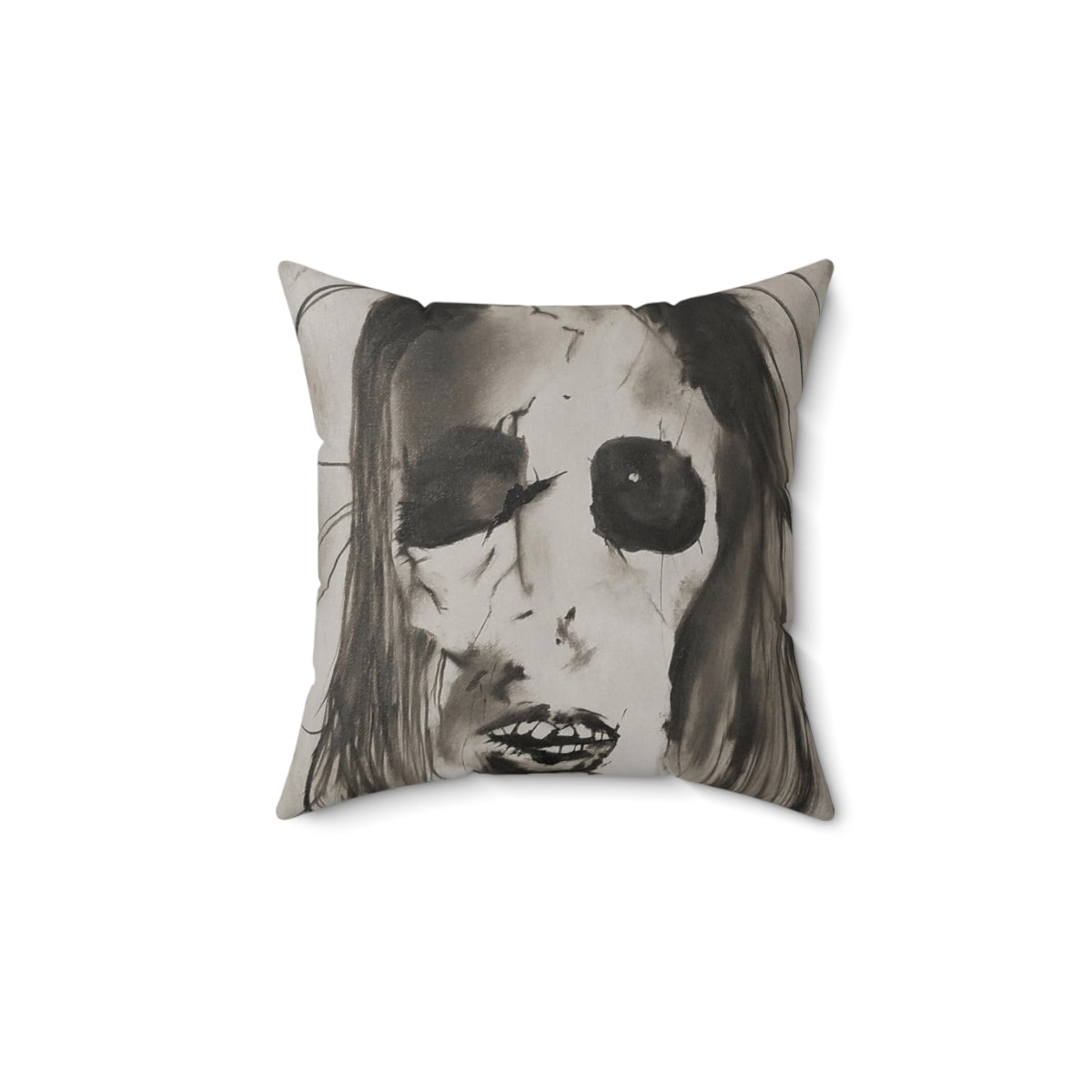 Scary Stories: Am I Pretty faux suede pillow