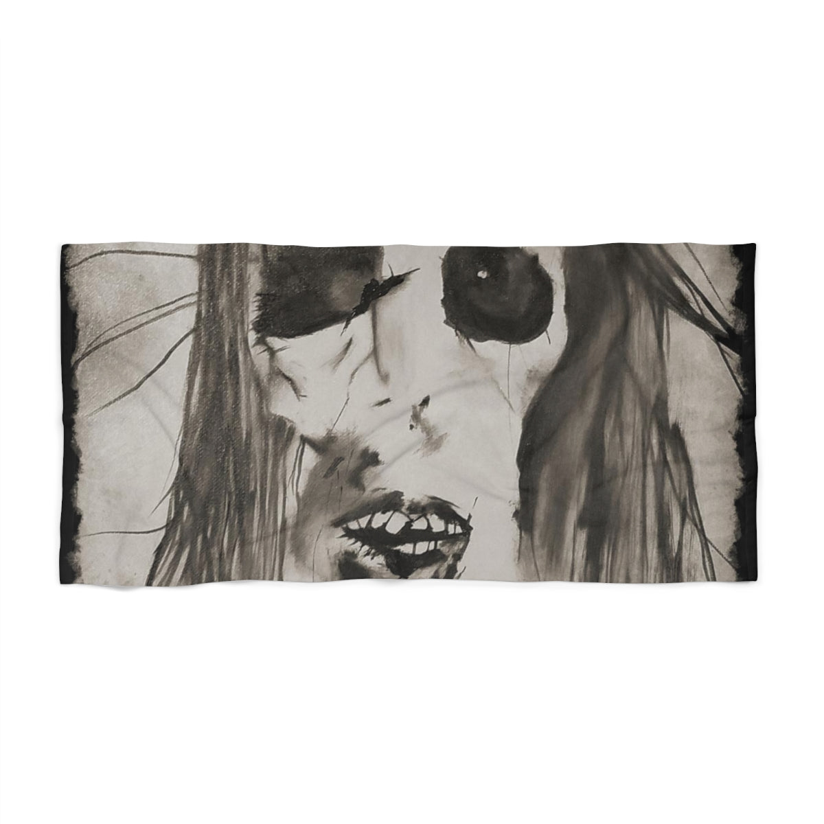 Scary Stories: Am I Pretty? beach towel