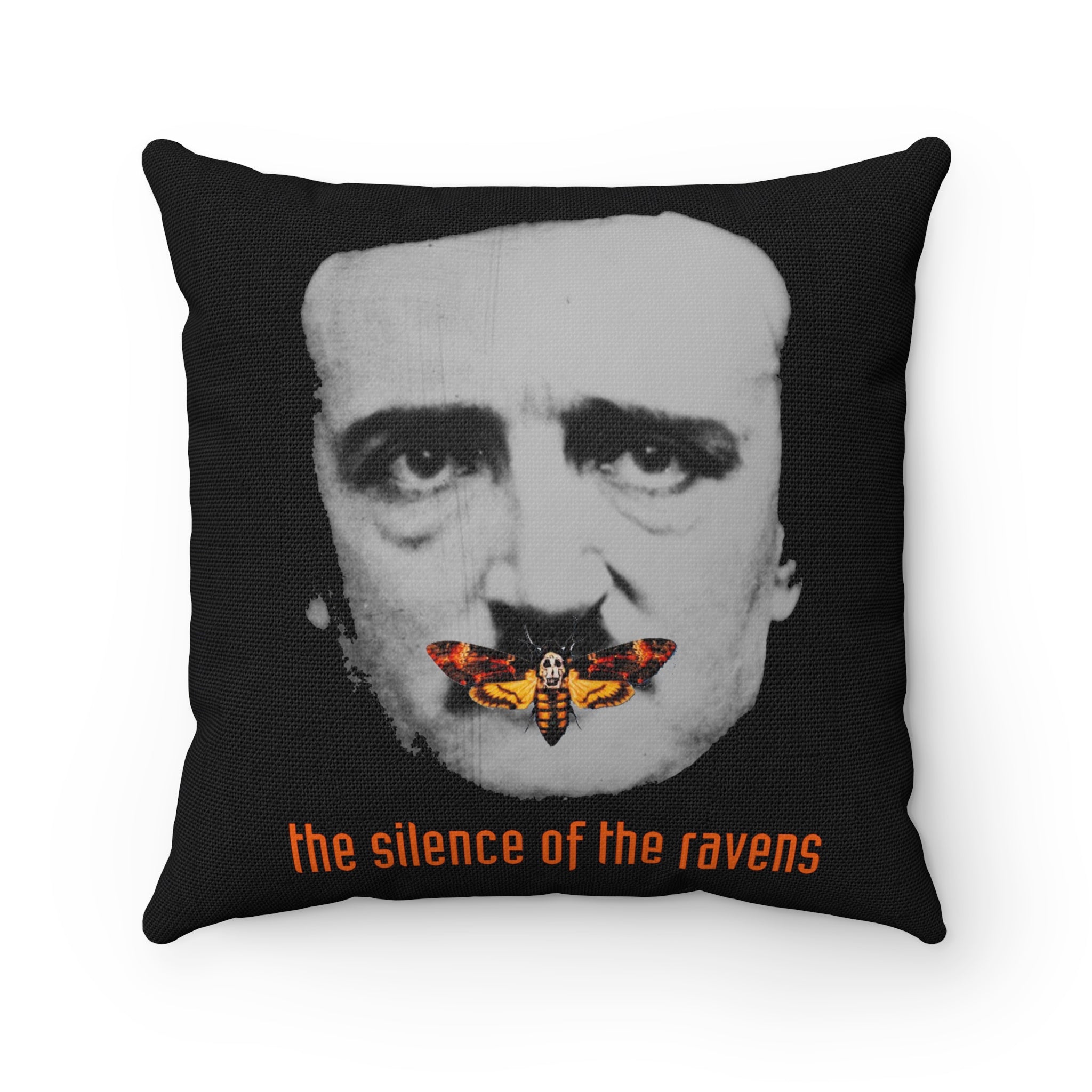 The Silence of the Ravens faux suede pillow