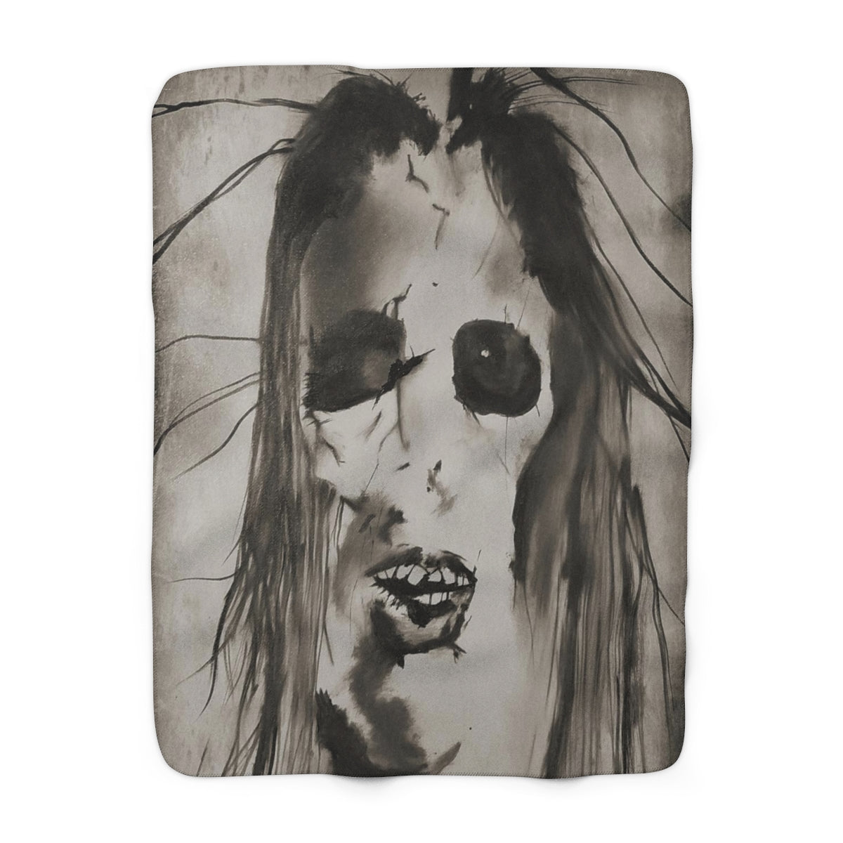 Scary Stories: Am I Pretty? sherpa fleece blanket