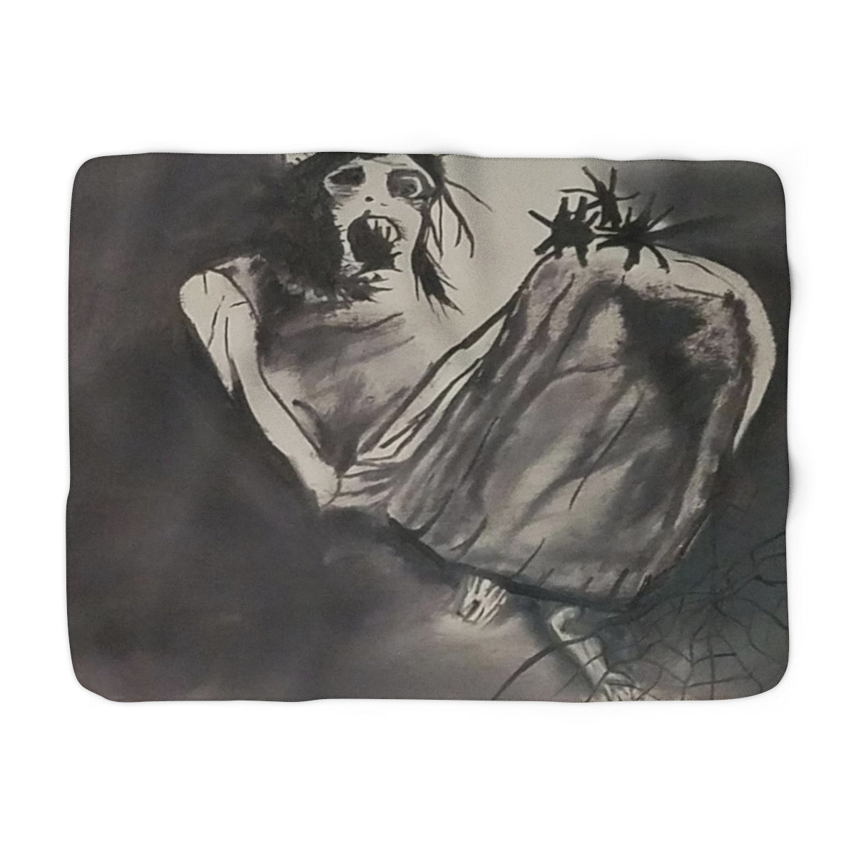 Scary Stories: The Bride sherpa fleece blanket
