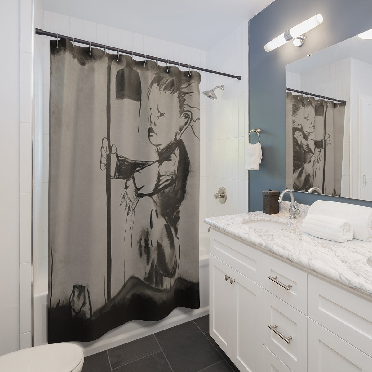 Scary Stories: The Big Toe shower curtain