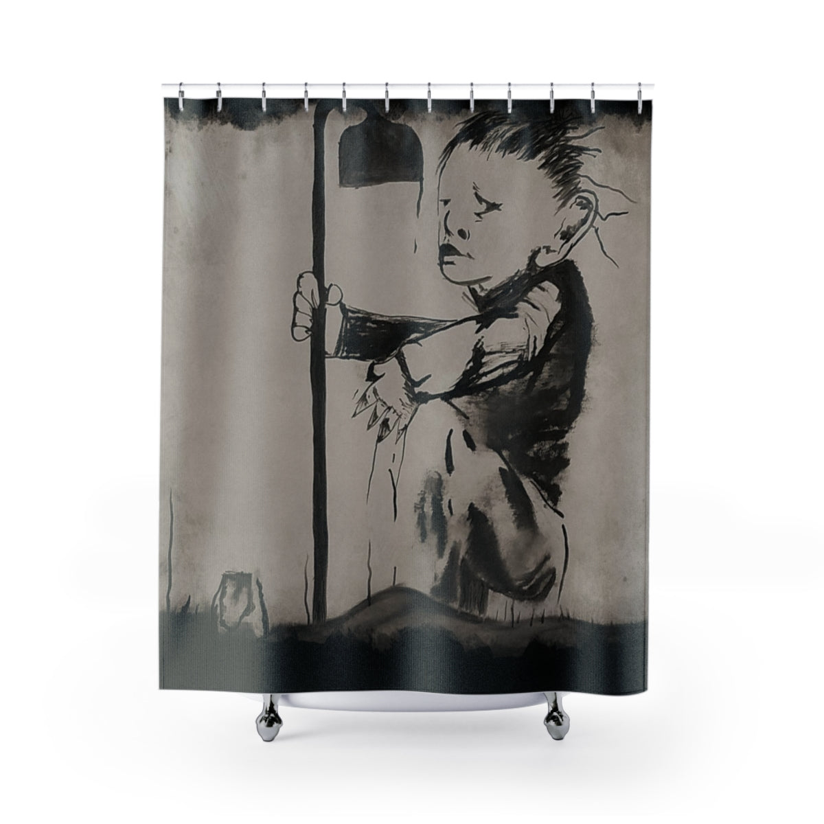Scary Stories: The Big Toe shower curtain