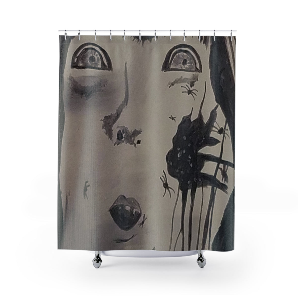 Scary Stories: Spiders shower curtain