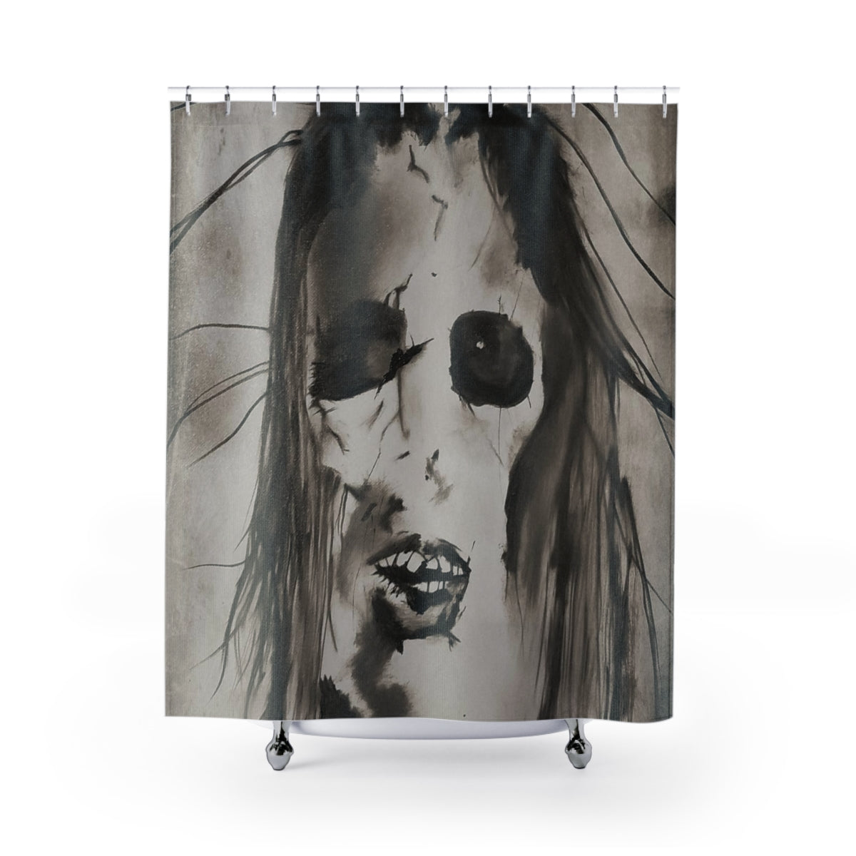 Scary Stories: Am I Pretty? shower curtain