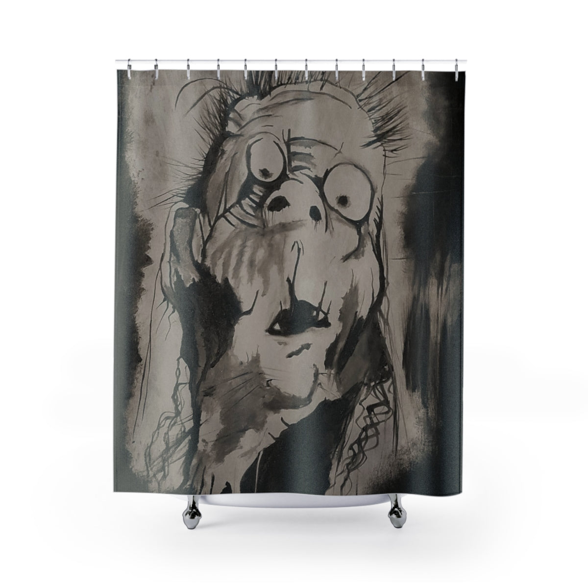 Scary Stories: Severed Head shower curtain