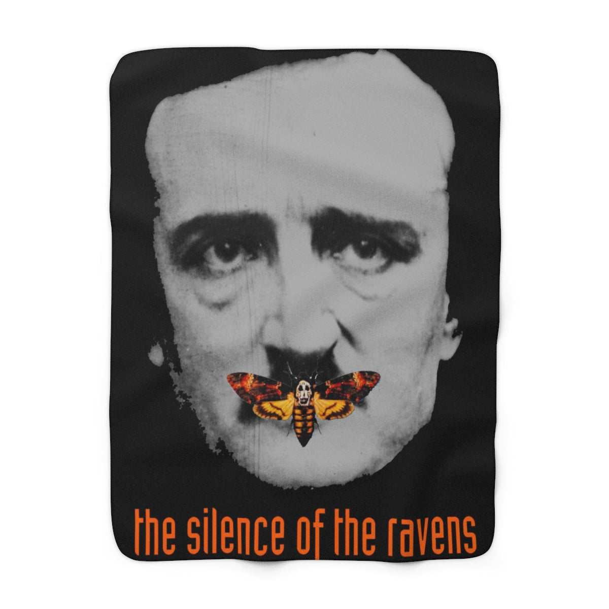 The Silence of the Ravens sherpa fleece blanket