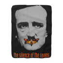 The Silence of the Ravens sherpa fleece blanket
