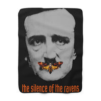The Silence of the Ravens sherpa fleece blanket