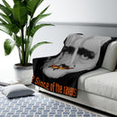 The Silence of the Ravens sherpa fleece blanket