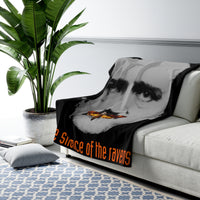The Silence of the Ravens sherpa fleece blanket