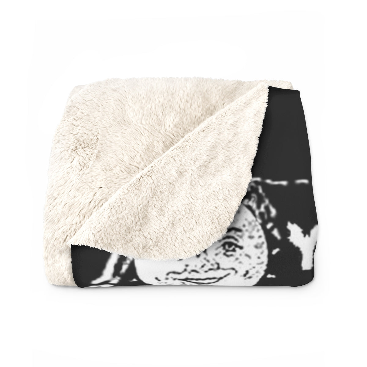 The Devil's Work sherpa fleece blanket