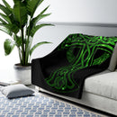 Celtic Cross sherpa fleece blanket