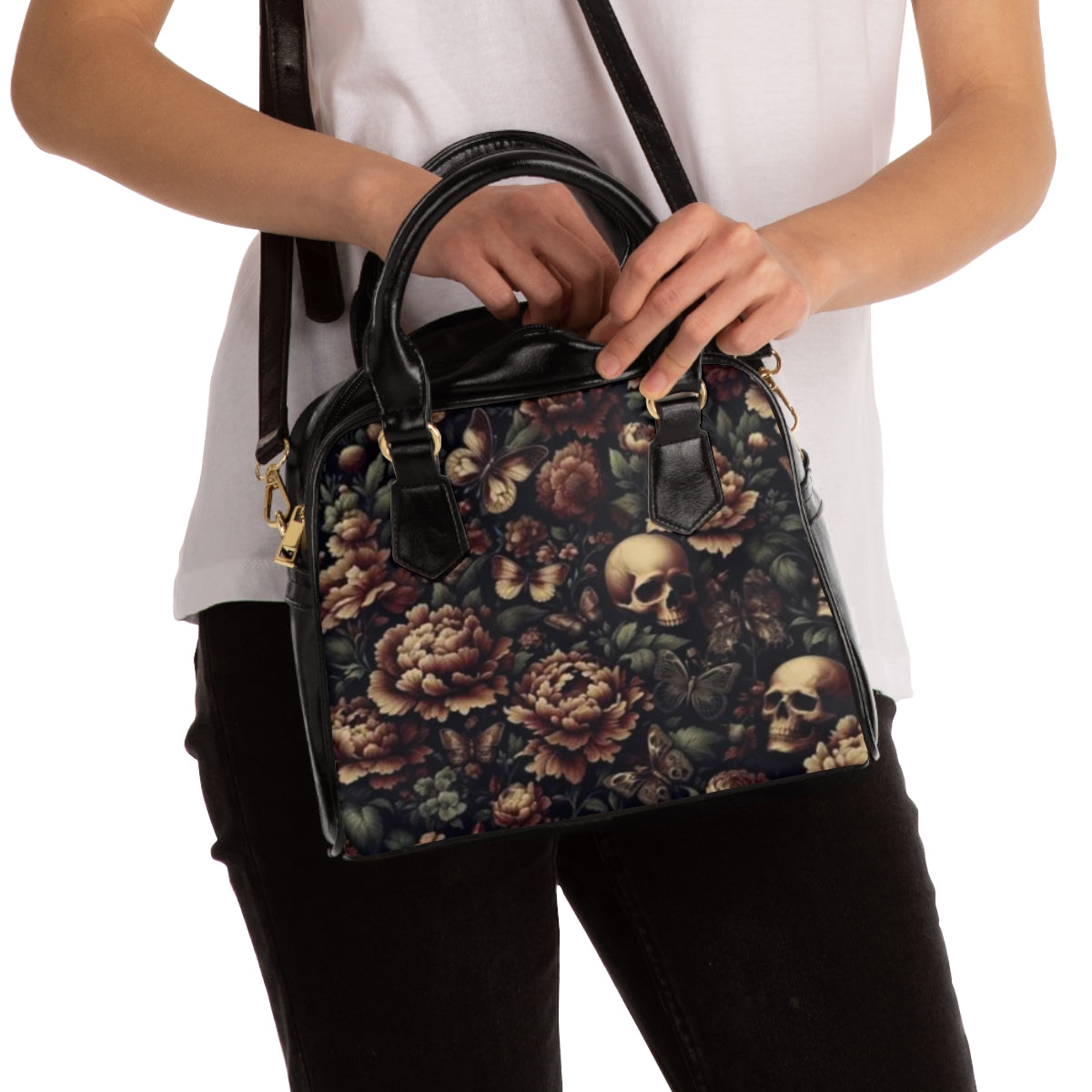 Skull Garden purse