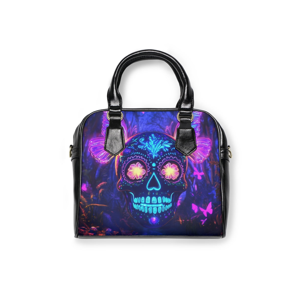 Neon Sugar Skull purse