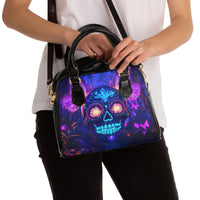 Neon Sugar Skull purse