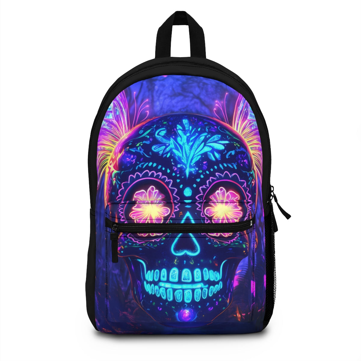 Neon Sugar Skull backpack