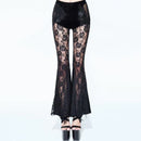 Women’s Velour & Lace Gothic Leggings
