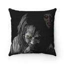 Possessed Regan faux suede pillow