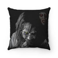 Possessed Regan faux suede pillow