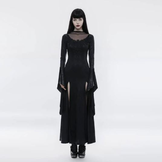 Women's Pagoda Sleeve Open Forklift Dress