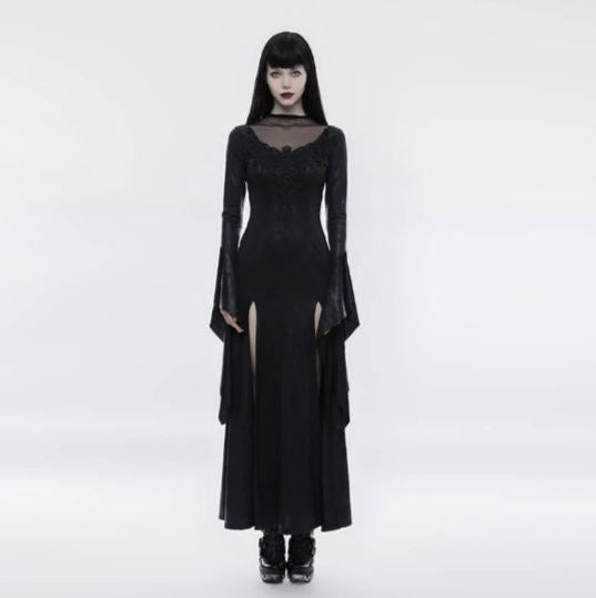 Women's Pagoda Sleeve Open Forklift Dress