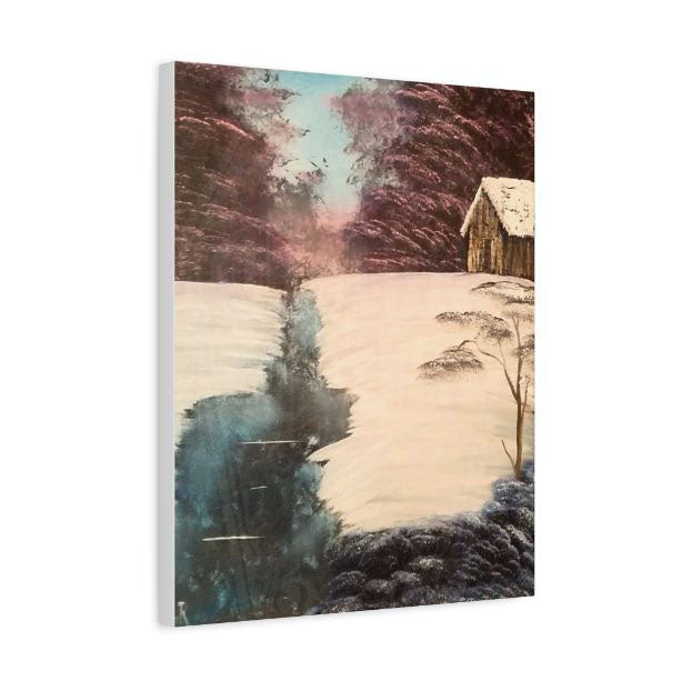 "Winter's Grace" oil painting print on canvas