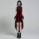 Women's Victorian Sleeveless Velvet Dress