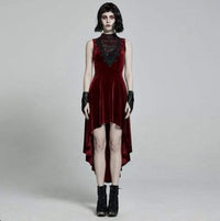 Women's Victorian Sleeveless Velvet Dress
