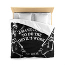 The Devil's Work microfiber duvet cover (Queen)