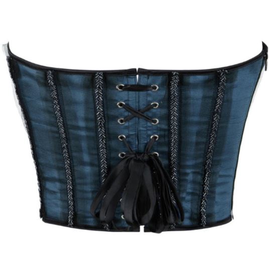 Women’s Lace Side Zipper Overbust Corset