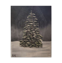 "Snowy Winter" oil painting print on canvas