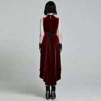 Women's Victorian Sleeveless Velvet Dress