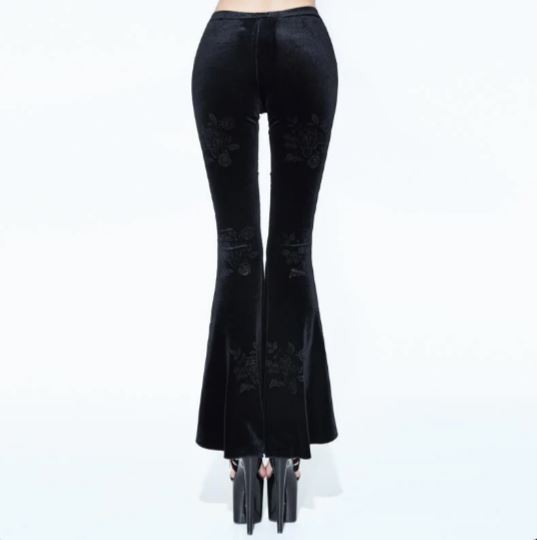 Women’s Velour & Lace Gothic Leggings