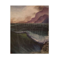 "Choppy Waters" oil painting print on canvas