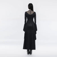 Women's Pagoda Sleeve Open Forklift Dress