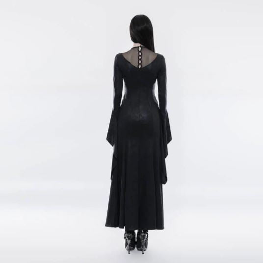 Women's Pagoda Sleeve Open Forklift Dress