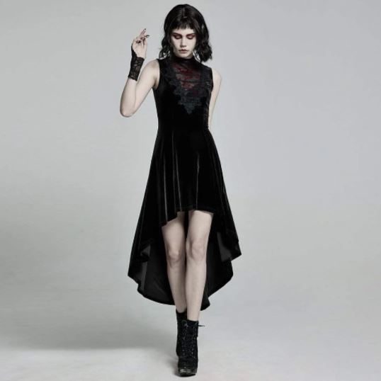 Women's Victorian Sleeveless Velvet Dress