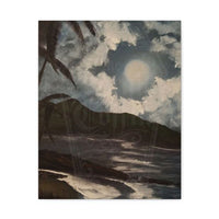 "Blue Sky Night" oil painting print on canvas