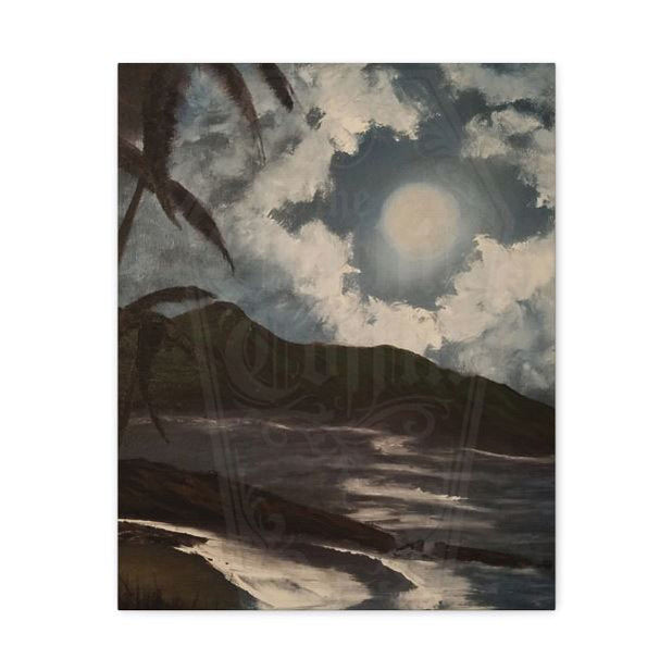"Blue Sky Night" oil painting print on canvas