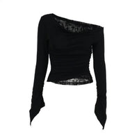 Women’s Lace Long Sleeved Crop Top