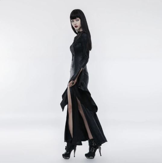 Women's Pagoda Sleeve Open Forklift Dress