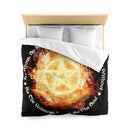Pentagram microfiber duvet cover (Queen)