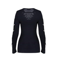 Women’s Distressed Ripped Detail Hip Length Top