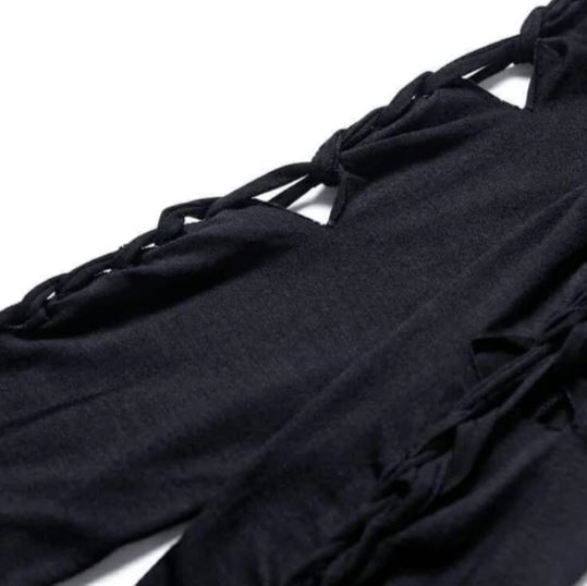 Women’s Distressed Ripped Detail Hip Length Top
