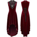 Women's Victorian Sleeveless Velvet Dress
