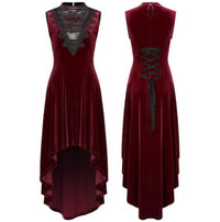 Women's Victorian Sleeveless Velvet Dress
