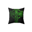 Celtic Cross faux sued pillow
