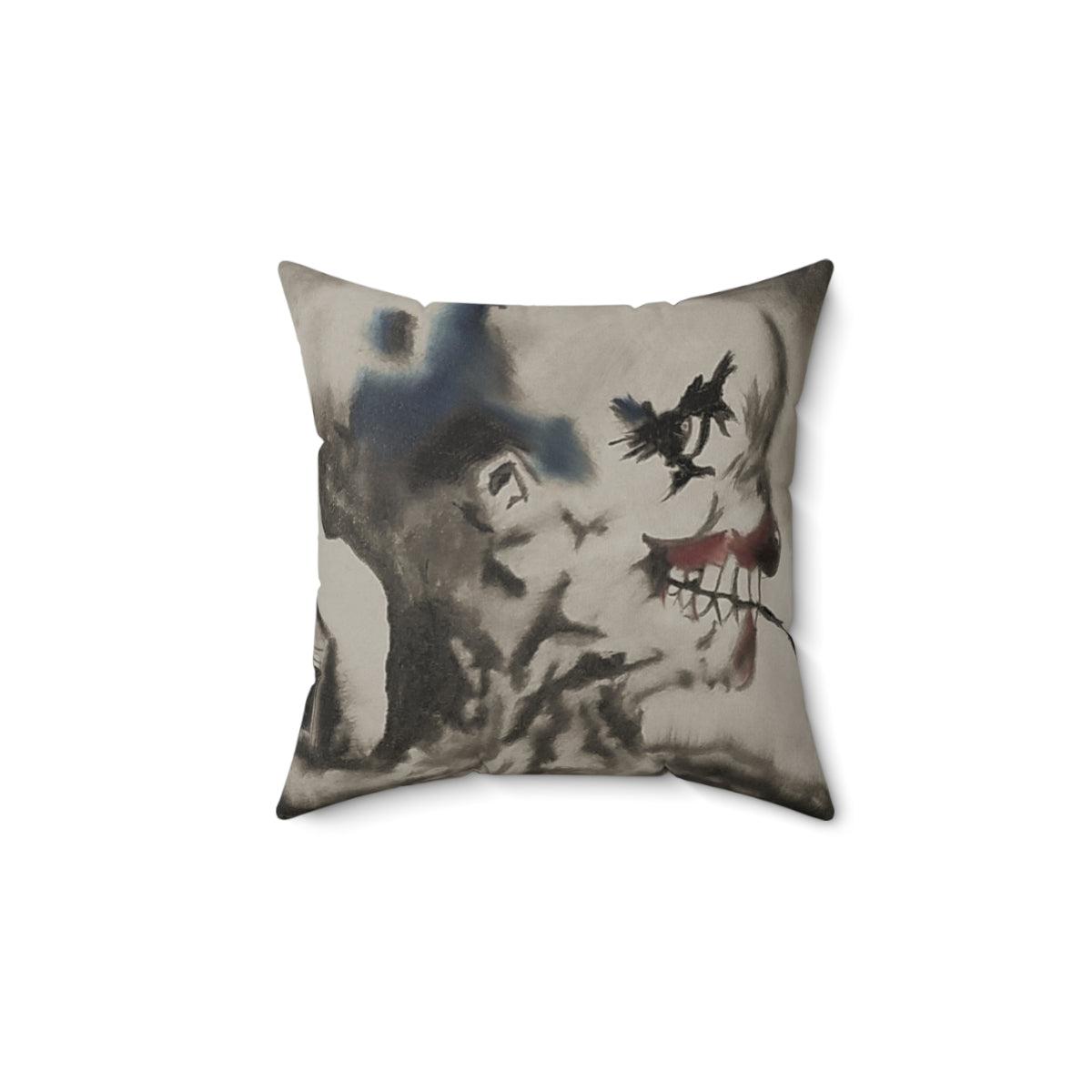Scary Stories: "Skull Pipe" faux sued pillow