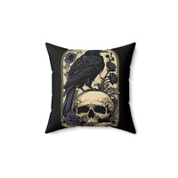 The Raven faux sued pillow